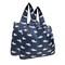 Wrapables Medium Foldable Tote Nylon Reusable Grocery Bag (Set of 2), Ocean Fish